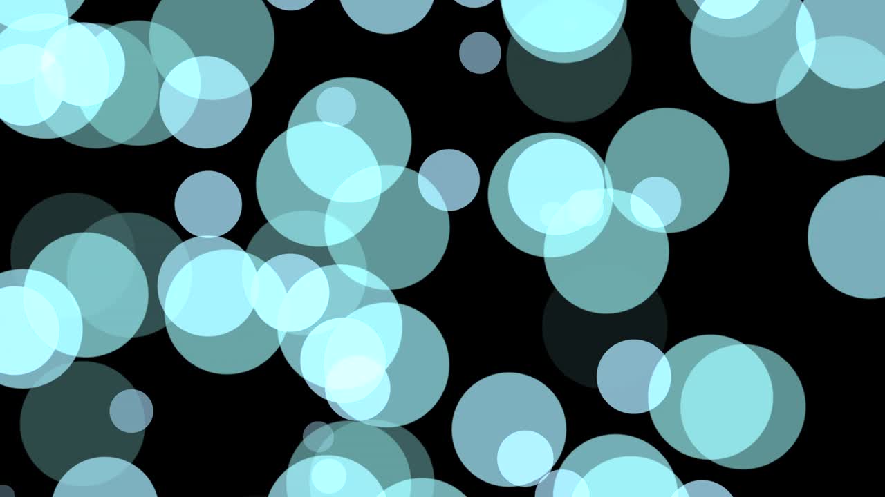 Black background with moving circles