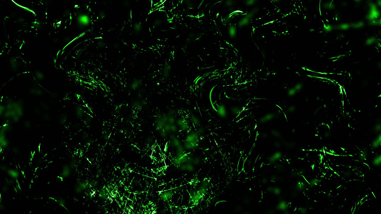 Dark, abstract texture with eerie green organic shapes and subtle movement. A seamless loop for horror, sci-fi, or suspenseful motion backgrounds