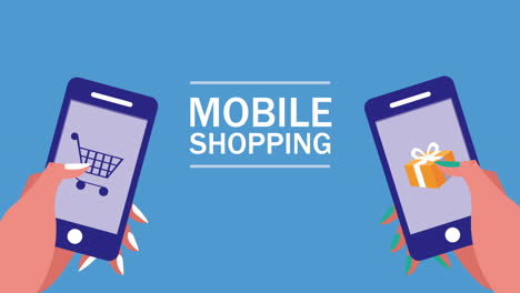 mobile shopping illustration