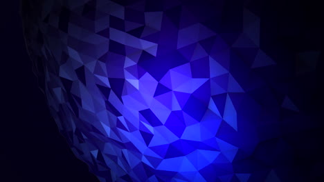 orbe líquido futurista azul degradado en el espacio oscuro