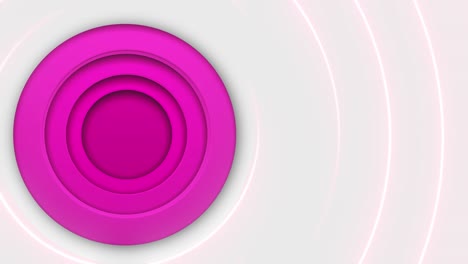 pink circular pattern on a white background