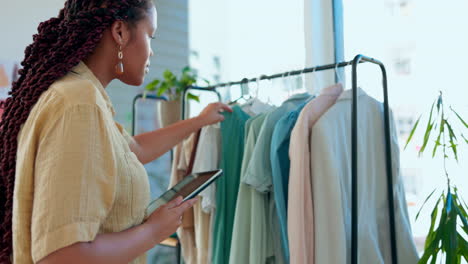 Diseñadora-De-Tabletas,-Moda-Y-Mujer-Negra.