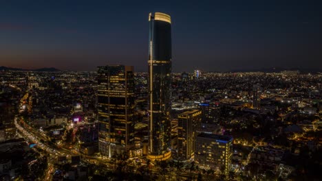 Aerial-view-of-Mitikah-tower-in-Mexico-City---Coyoacan