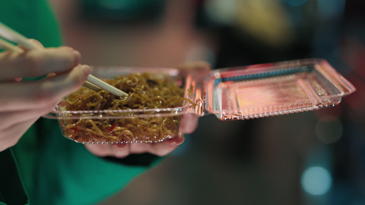 Eating Ramen at Night