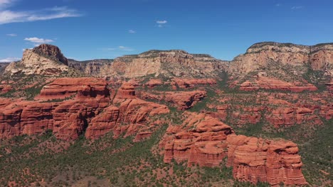 Beautiful-aerial-establishing-of-the-mountains-and-buttes-of-Sedona-Arizona-3