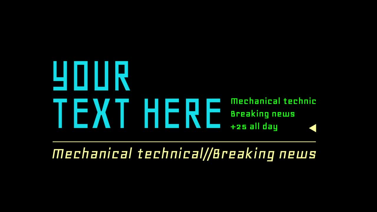 Cyberpunk Lower Thirds