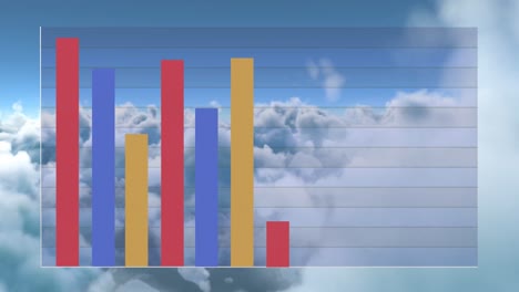 animación de estadísticas y procesamiento de datos en la nube