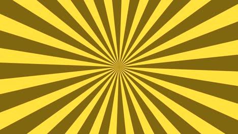 rayos de sol de dibujos animados bucle sin fin