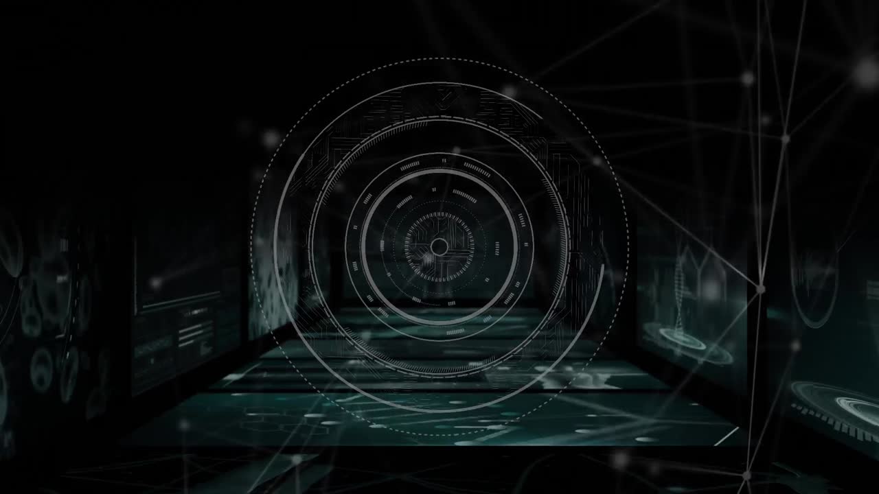 Animation of networks, scope and data processing over medical data