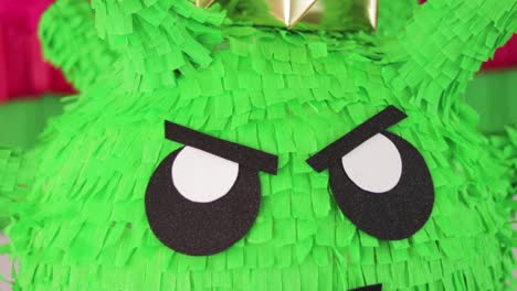 coronavirus piñata. mexican crafts. covid pandemic. close up