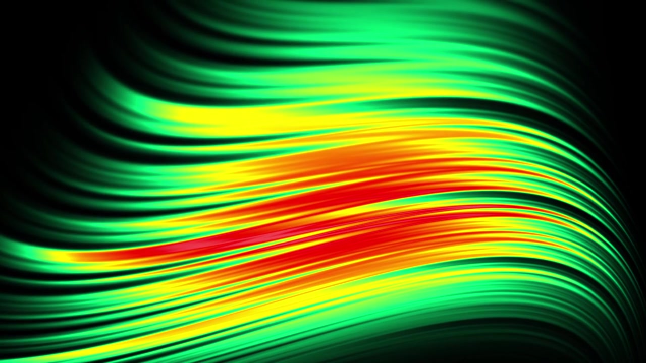 Animazione retro wave luminosa con sfondo neon astratto colorato e fluente