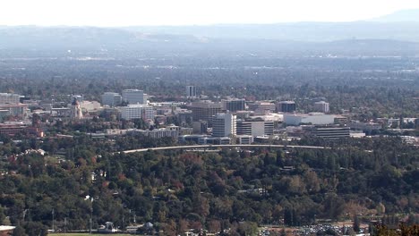 panorama or long shot of pasadena near los angeles, usa