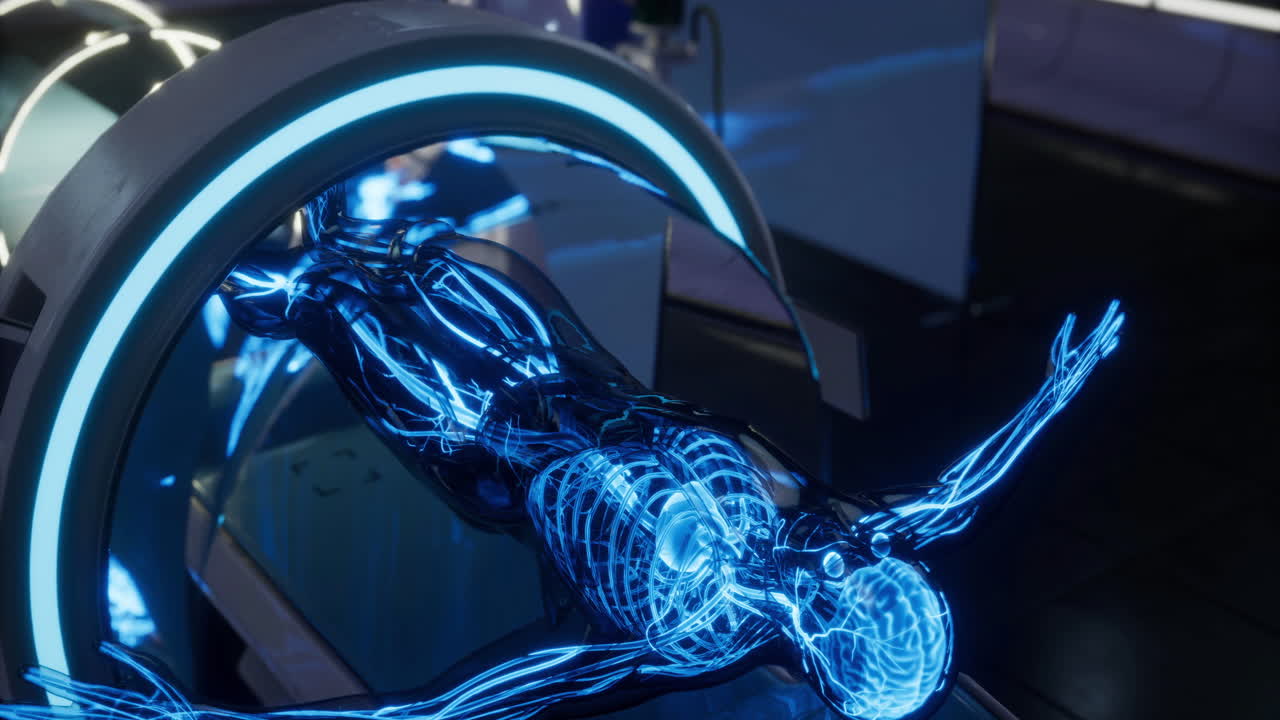 Advanced medical technology displays human blood vessels in detail