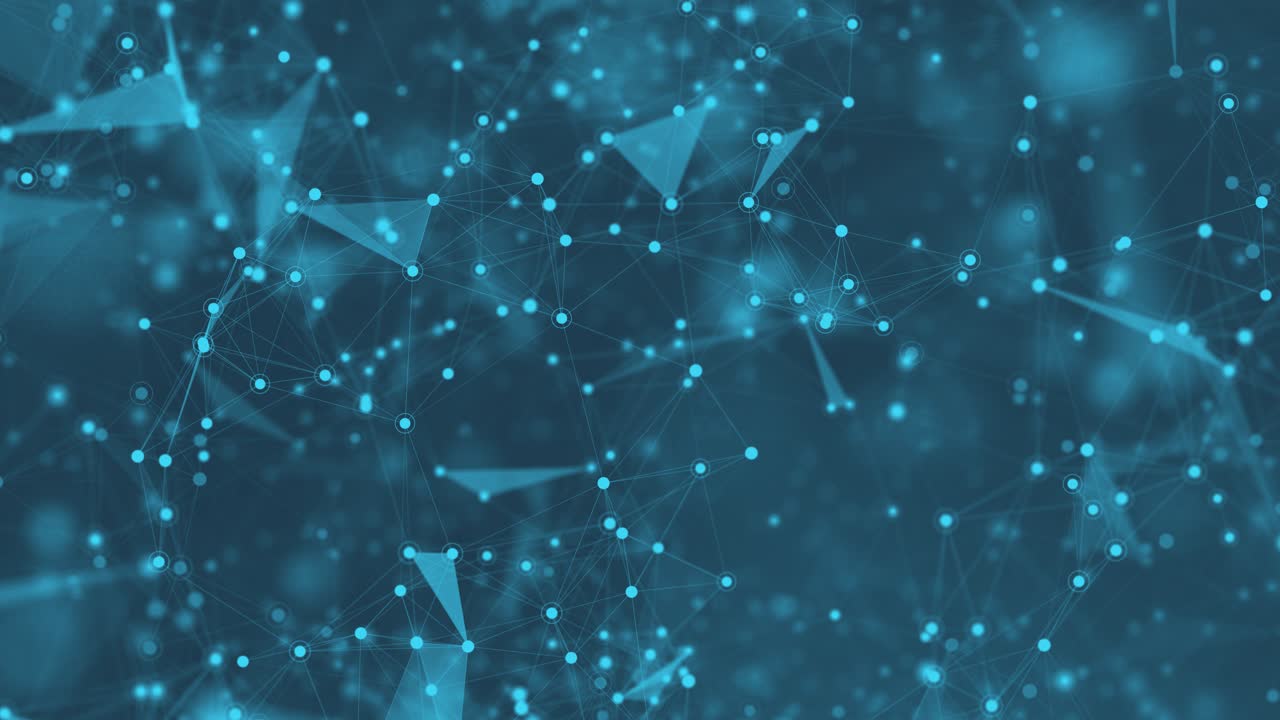 Abstract Blue Digital Network Connection Background