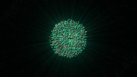 abstract explosion in space