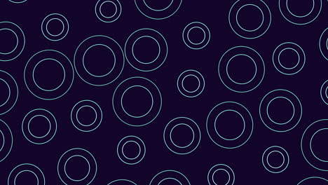Circular pattern overlapping circles on dark background