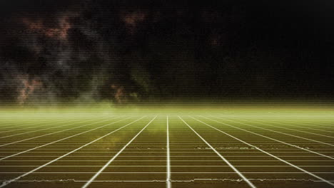 animation of with fireworks over grid