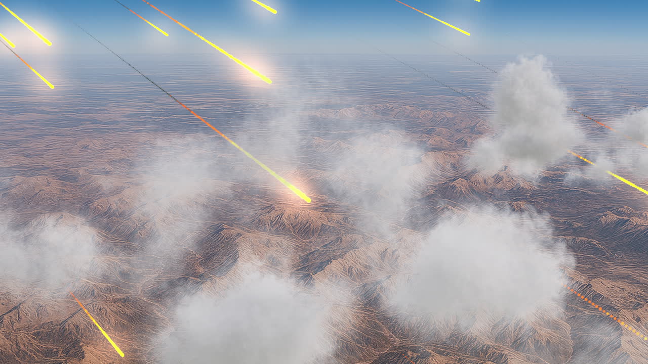 UFO spaceship above clouds warp speed