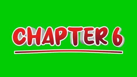 Kapitel-6:-Sechs-Textanimations-Motion-Graphics-Werden-Auf-Einem-Greenscreen-Hintergrund-Angezeigt