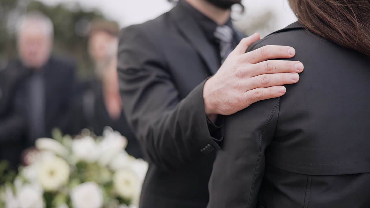 장례식, 지원 및 슬을 돌보는 사람들