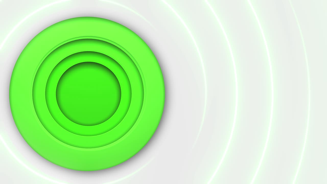 Abstract Green Circle Background Design