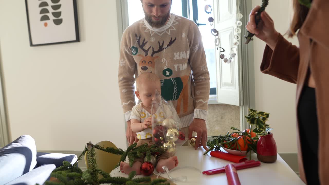 decoración familiar para navidad