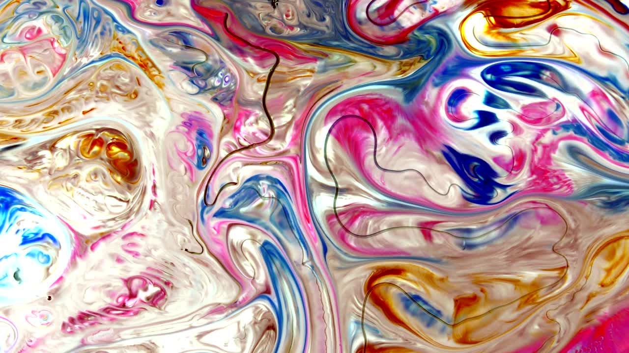 abstracto comida colorida tinta de pintura explota el caos se extiende en el agua