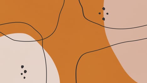 abstracto digital multicolor con fondo naranja