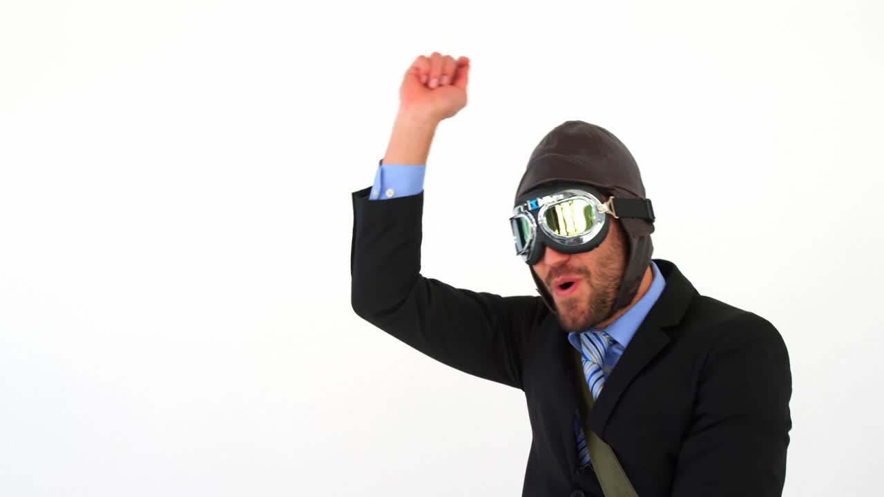 말 을 타는 척 하는 사업가