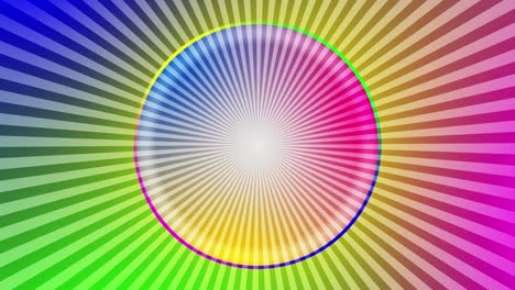 Optical illusion with medium speed rotation. Magic techno modern animation
