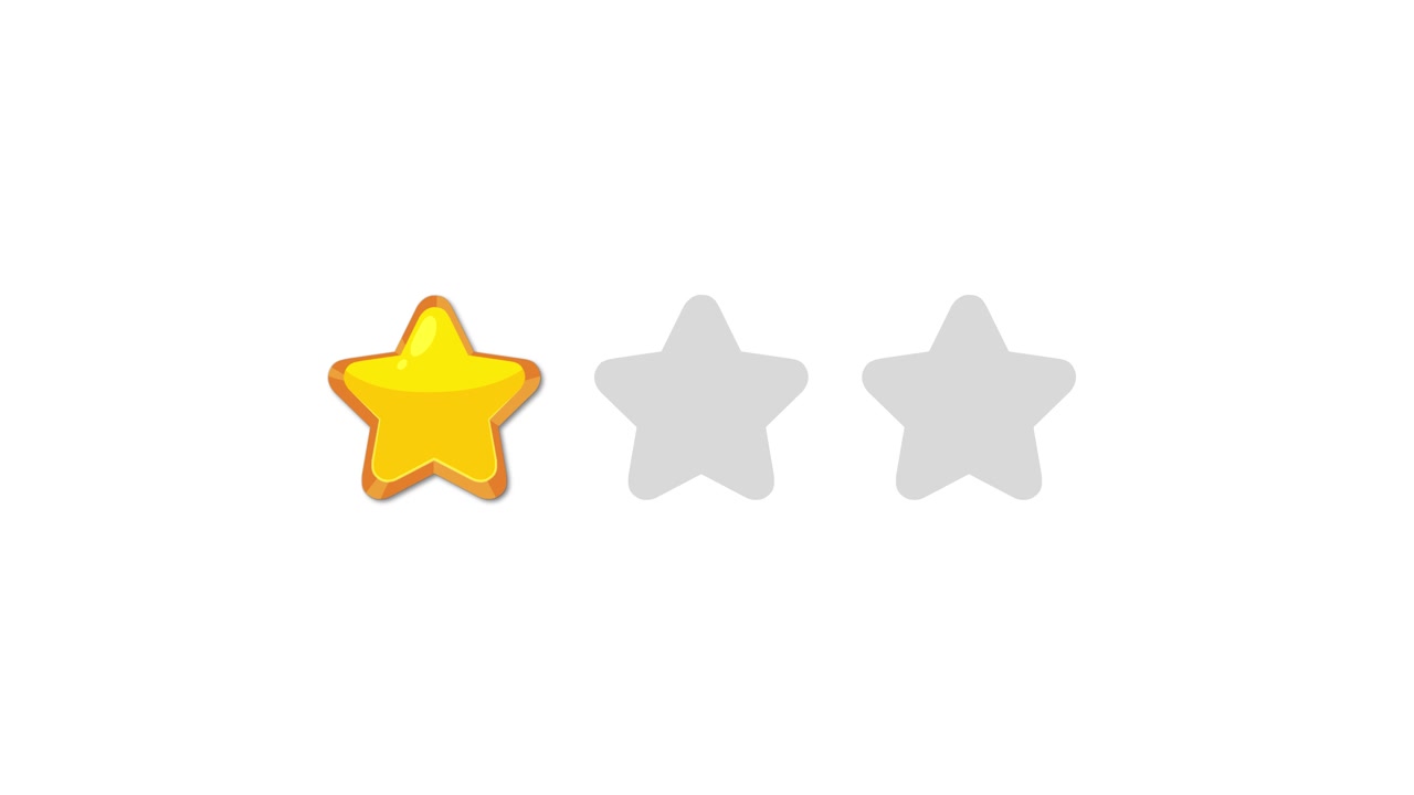 Stars changing colors on a green background