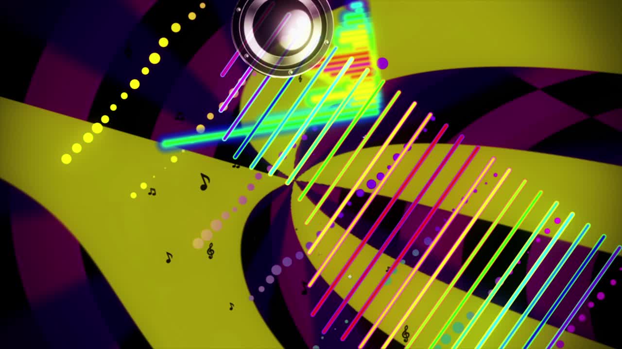 음향 스트럼 빈티지 vj 루프