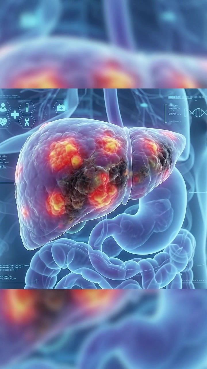 3D Medical Animation of Human Liver Cirrhosis
