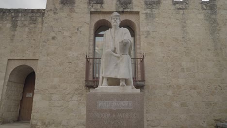 statue of averroes in cordoba