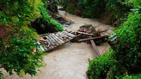 A-flooded-creek-submerged-a-car