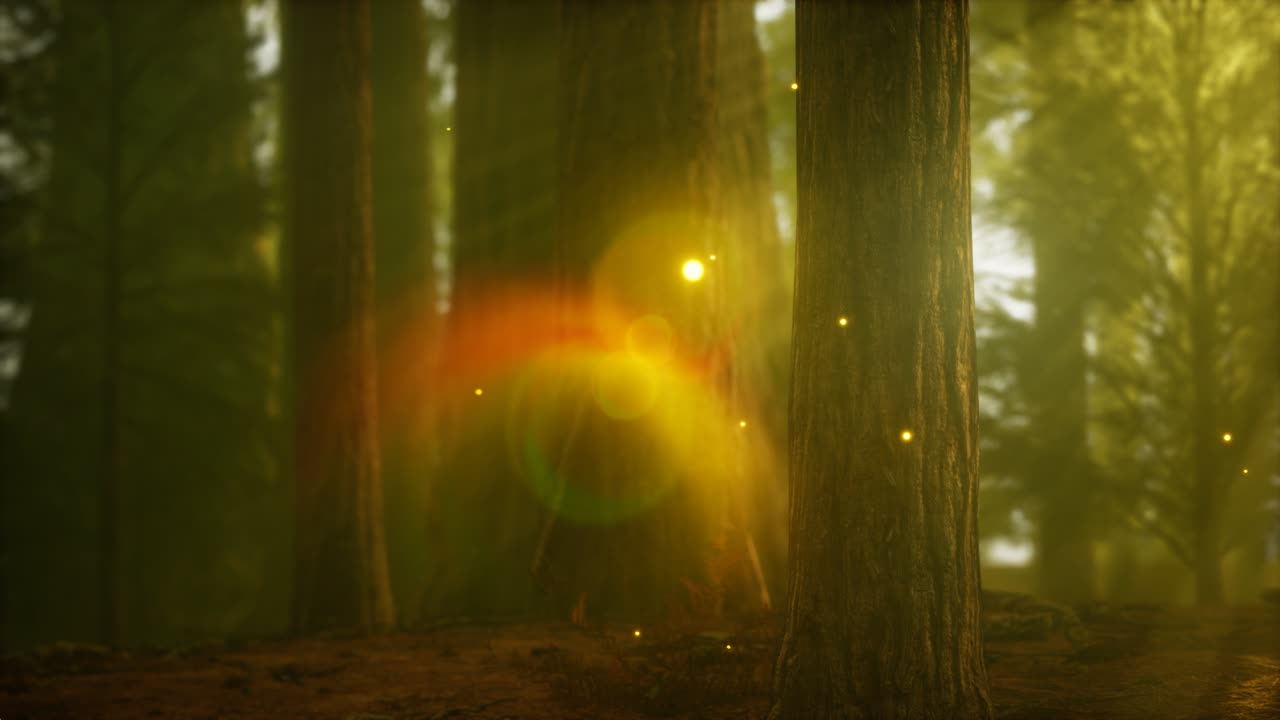 안개 가 있는 안개 숲 에 있는 반 ⁇ 불