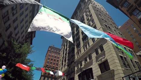 Colorful-Garland-with-Flags-of-African-Countries-Waving-in-the-Wind