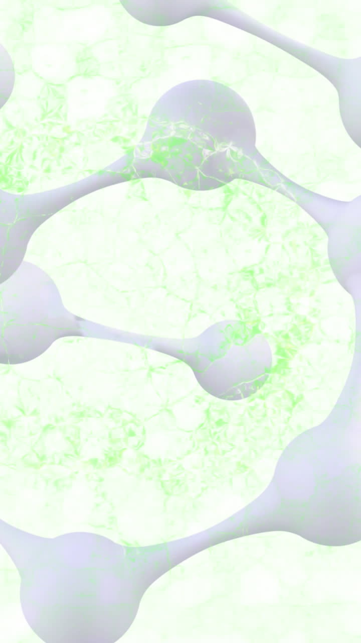 анимация человеческого мозга и вращающихся молекул