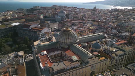 galleria umberto i - cinematic establishing drone shot