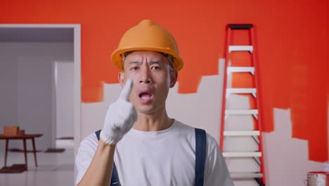 Frustrated Construction Worker