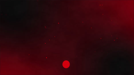 red spots moving against black background