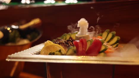 smoked sushi platter