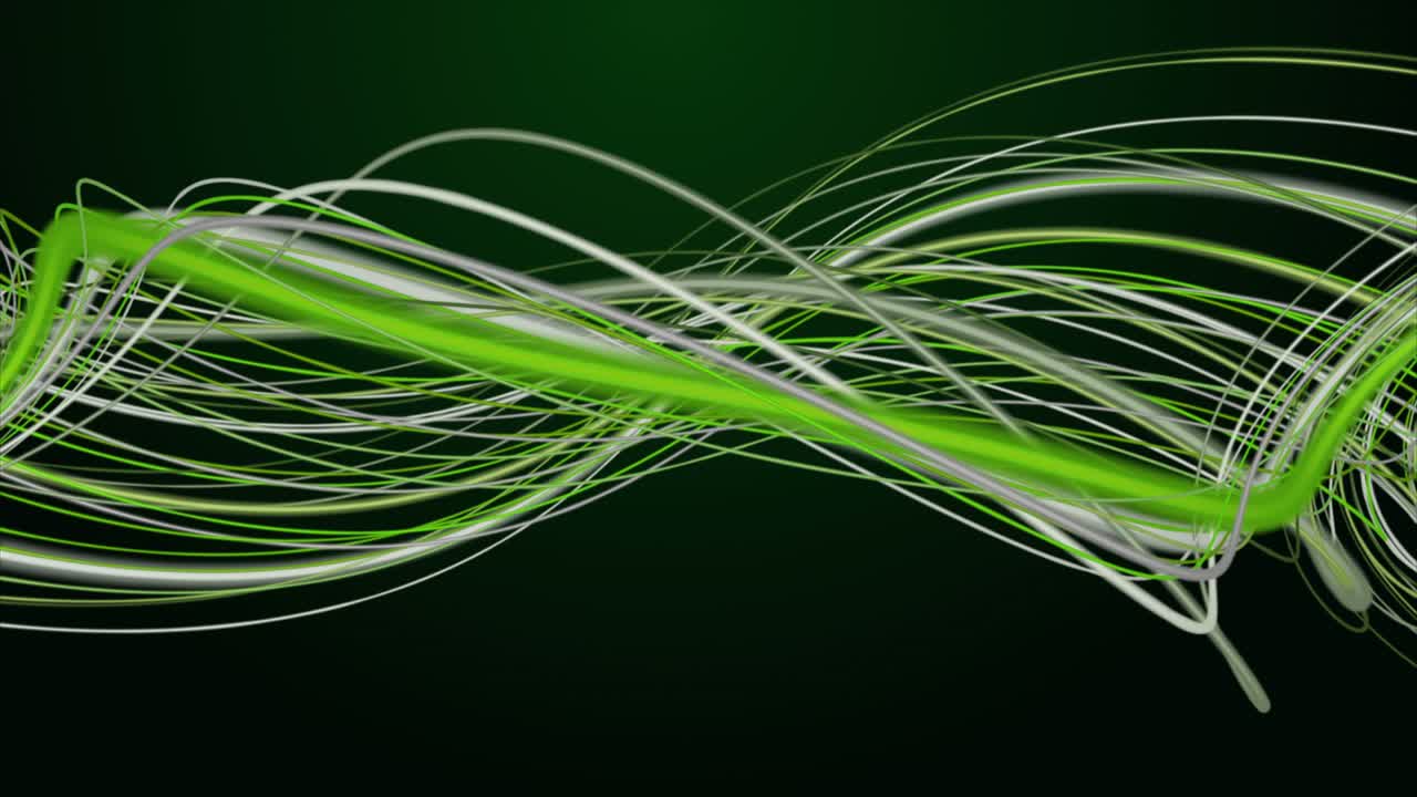 천천히 회전하는 줄무 객체와 함께 환상적인 생태 애니메이션, 4096x2304 루프 4k