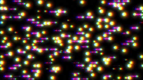 patrón de puntos simétricos vibrantes sobre un fondo negro