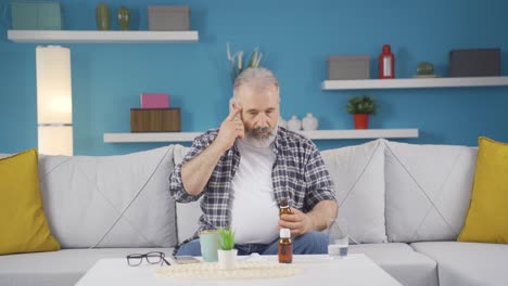 el hombre con la enfermedad de alzheimer.
