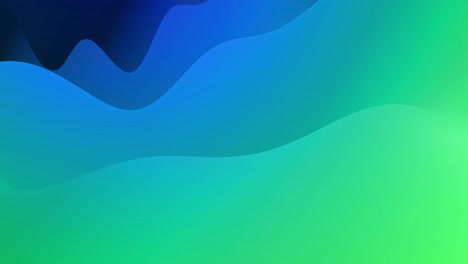 abstract looped 4k bg, surface with waves. liquid blue green gradient of paint with internal glow forms hills or peaks that change smoothly in cycle. beautiful color transitions.