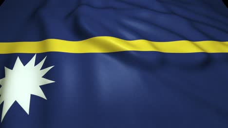 waving realistic nauru flag in 4k , loop animation