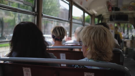 people inside a tram