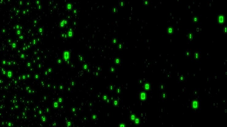 Abstract background with binary code