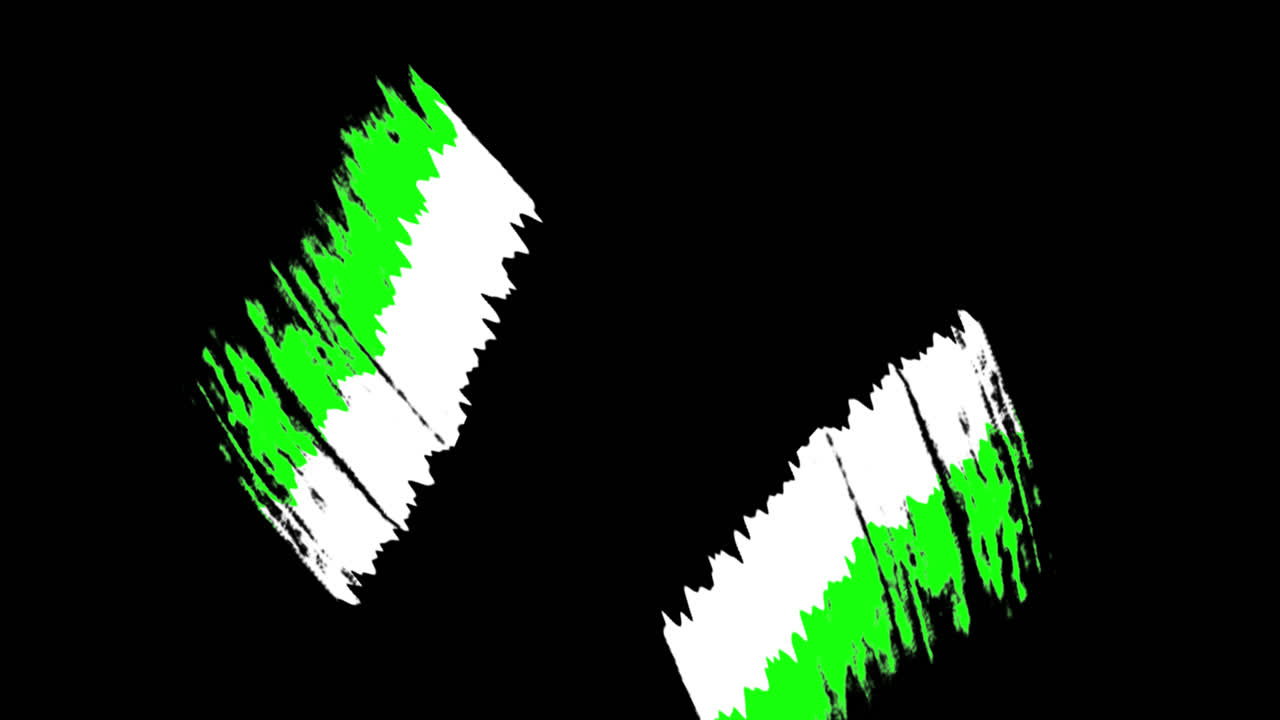 Dynamisk penselstrøgs-green screen-afsløringsovergang